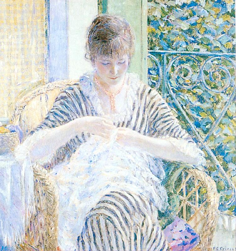 Frieseke, Frederick Carl On the Balcony china oil painting image